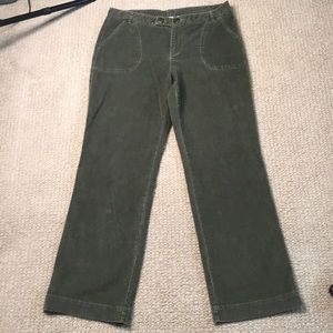 Colombia green waffle fabric casual pants size 14